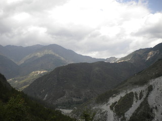 Naklejka premium view of mountains