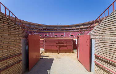 Los Califas Bullring Cordoba, Spain. Cuadrillas gate