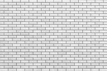 White brick stone wall texture and seamless background