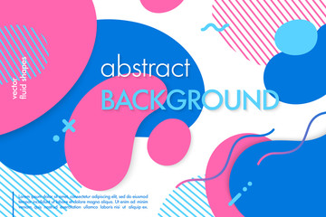 Trendy abstract background with flowing liquid shapes and geometric elements.Dynamic fluid shapes.Abstract template perfect for prints,flyers,banners,presentations,covers,landing pages and more.