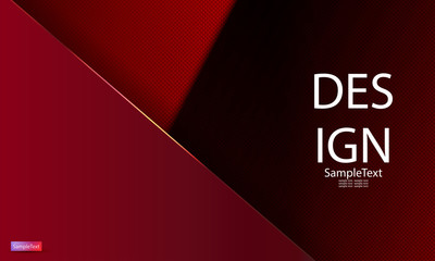 Obraz premium Red geometric textural abstract background with two frames