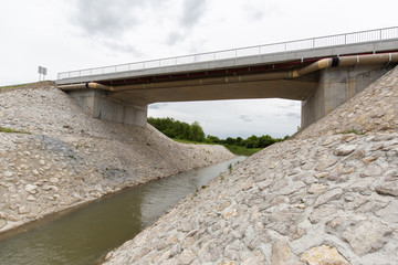 New recently built highway in Brcko district, Bosnia and Herzegovina