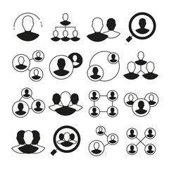 social network, people network icons