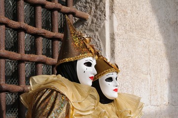 les masques au carnaval de Venise Italie