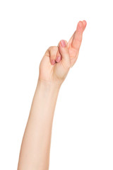 hand isolated on white background