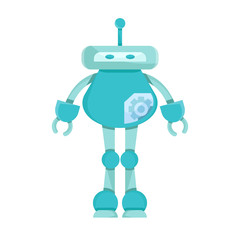 cute robot cartoon character icon, avatar