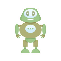 cute robot cartoon character icon, avatar