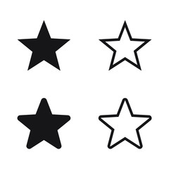 Star icon vector isolated