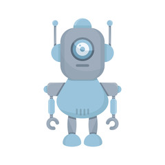Obraz na płótnie Canvas cute robot cartoon character icon, avatar