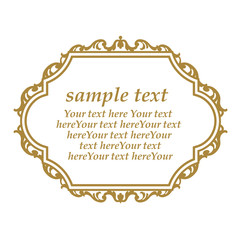 ゴージャスなアンティークフレーム＜ロココ調＞