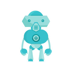 cute robot cartoon character icon, avatar