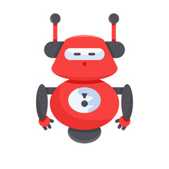 cute robot cartoon character icon, avatar