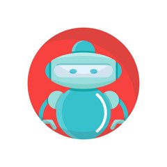 Fototapeta premium robot avatar icon
