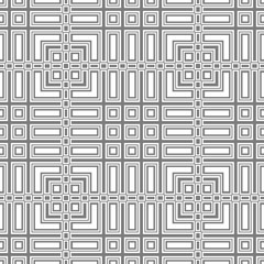 White and grey geometric abstract retro pattern, simple monochrome cover design