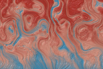 Abstract impressionism painting. Oil on canvas texture. Swirl color ripple movement. Wall poster or canvas print  for interior decor