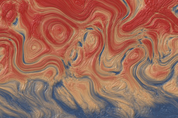 Abstract impressionism painting. Oil on canvas texture. Swirl color ripple movement. Wall poster or canvas print  for interior decor