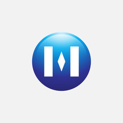 LETTER H LOGO ICON FOR BUSINESS COMPANY SPHERE