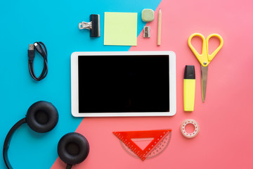 Concept back to school modern