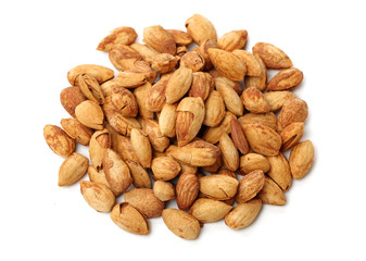 apricot kernel isolated on white background