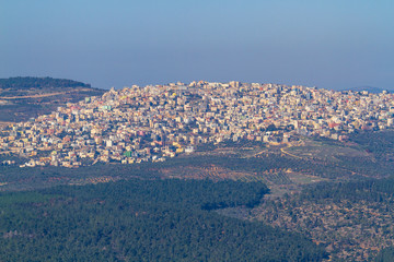 Arabian village near of the Mount Tabor