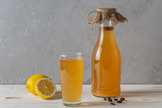 SIMA - a drink obtained by fermentation of lemon and yeast at home