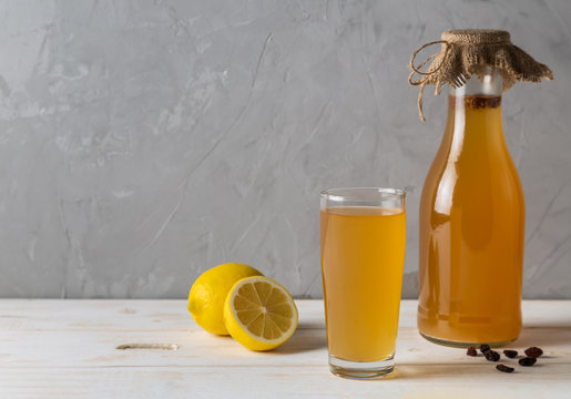 SIMA - a drink obtained by fermentation of lemon and yeast at home