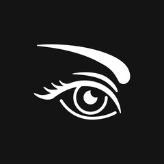 Eyebrow icon. Logo beauty salon. Care for eyebrows