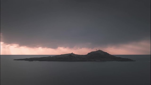 アートタイムラプス　静かな夕暮れの海 雄島