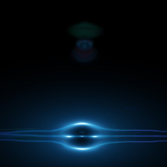 glowing abstract distorted  lens flare light effect. futuristic illustration. Technology concept