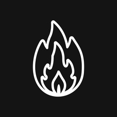 Fire icon vector. Icon illustration for logo design