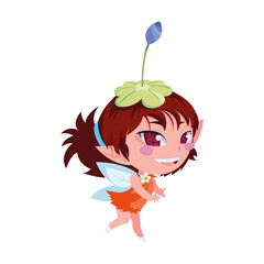 beautiful magic fairy character vector ilustration