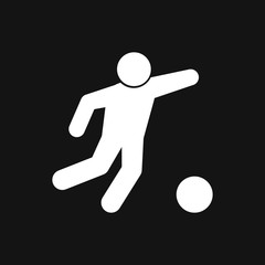 Foot ball, soccer icon sport objects for logo, vector sign symbol for design