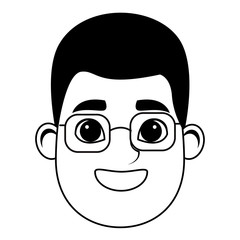 young man avatar cartoon character