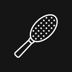 Hair brush icon logo, illustration, vector sign symbol for design