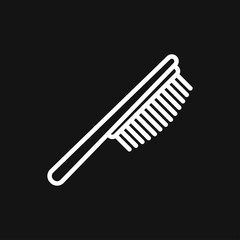 Hair brush icon logo, illustration, vector sign symbol for design