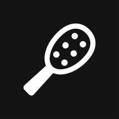 Hair brush icon logo, illustration, vector sign symbol for design