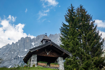 Kapelle im wilden Kaisergebirge in Ãsterreich