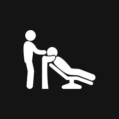 Hairdresser icon logo, illustration, vector sign symbol for design