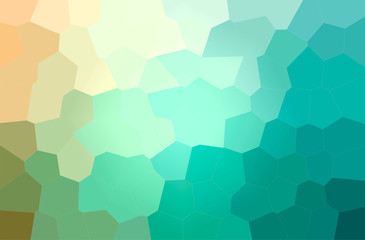 Fototapeta na wymiar Abstract illustration of blue, green and yellow Big Hexagon background
