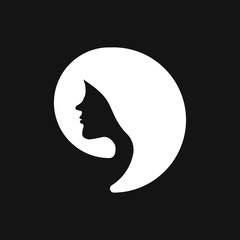 Hairstyle icon. Premium quality graphic design. logo, illustration, vector sign symbol for design