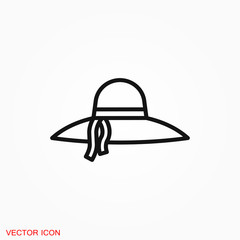 Hat icon logo, illustration, vector sign symbol for design