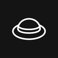Hat icon logo, illustration, vector sign symbol for design
