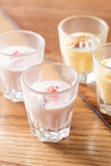 fruit yogurt glass
