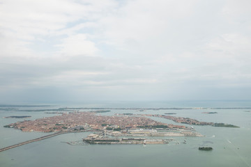 Fototapeta na wymiar Venezia dall'alto