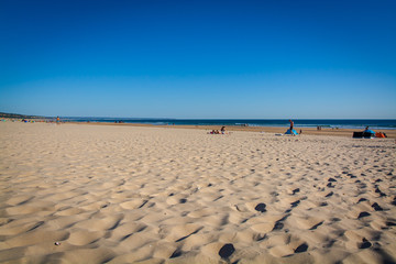 Riviera beach in Costa da Caparica Portugal