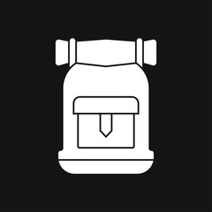 Backpack icon logo, illustration, vector sign symbol for design