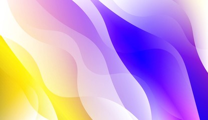 Geometric Wave Shape with Gradient Blurred Abstract Background. For Greeting Card, Flyer, Poster, Brochure, Banner Calendar. Vector Illustration.