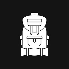 Backpack icon logo, illustration, vector sign symbol for design