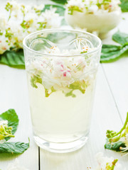 Horse chestnut on wood