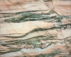 texture of natural light marble with darker veins of green, black, gray. Abstract drawing.